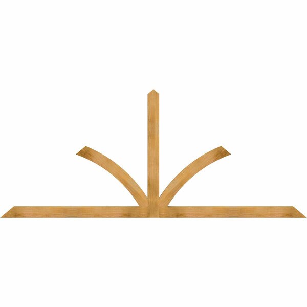 Ekena Millwork Richland Rough Sawn Timber Gable Bracket, Western Red Cedar, 108"W x 45"H x 2"D x 4"F, 10/12 Pitch GBW108X45X0204RIC00RWR - main